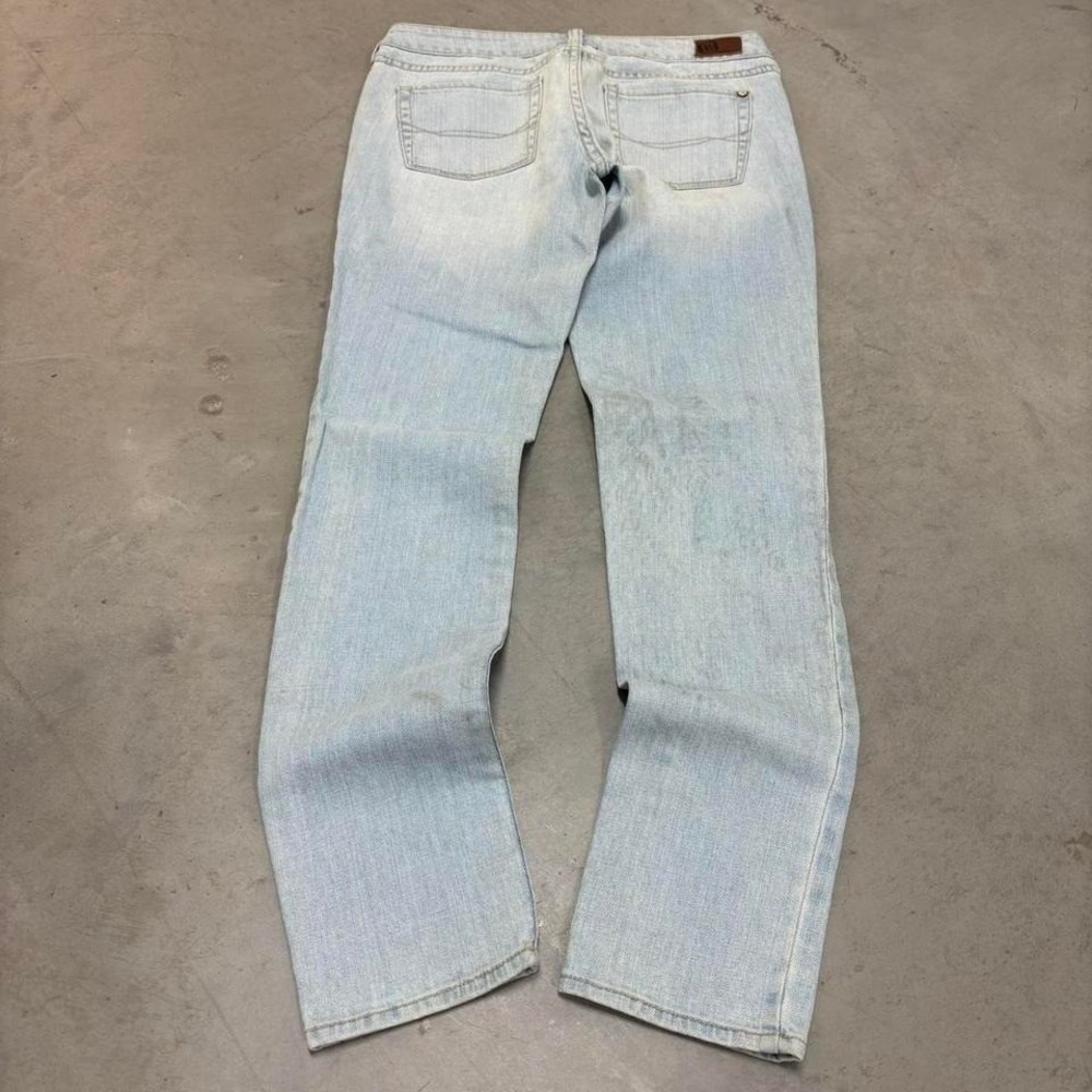 Vintage y2k Light Wash Women's Low Rise‎ Buckle Jeans